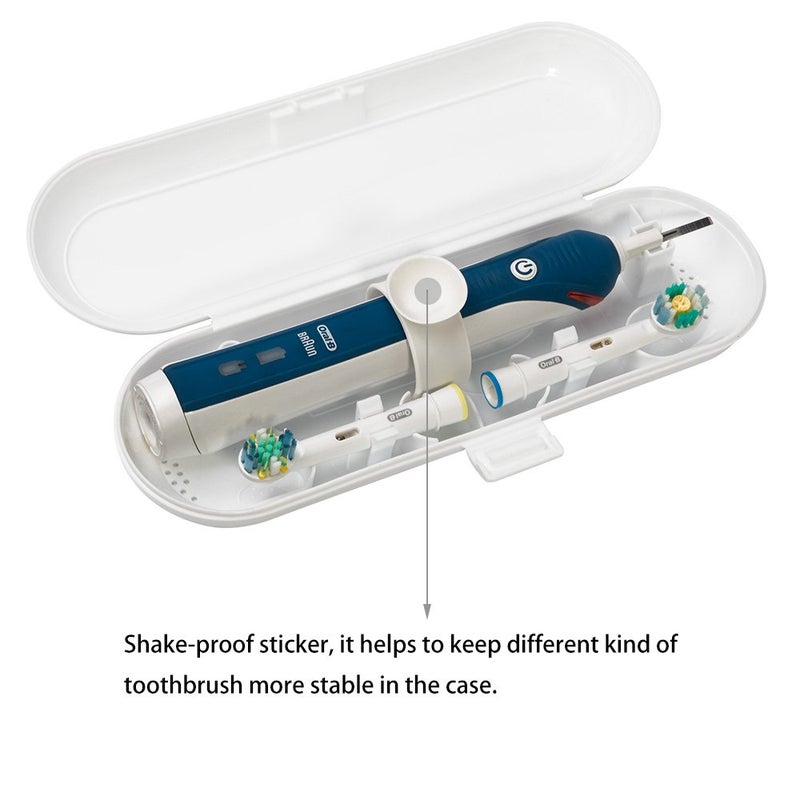 Nincha Plastic Electric Toothbrush Travel Case for Oral-B Pro Series, 3 packs (White&Blue&Green) - Image 4